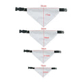 Hot Sales Blank White Sublimation Polyester Pet Collars Triangle Heat Transfer Diy Printing Pet Dog Scarf