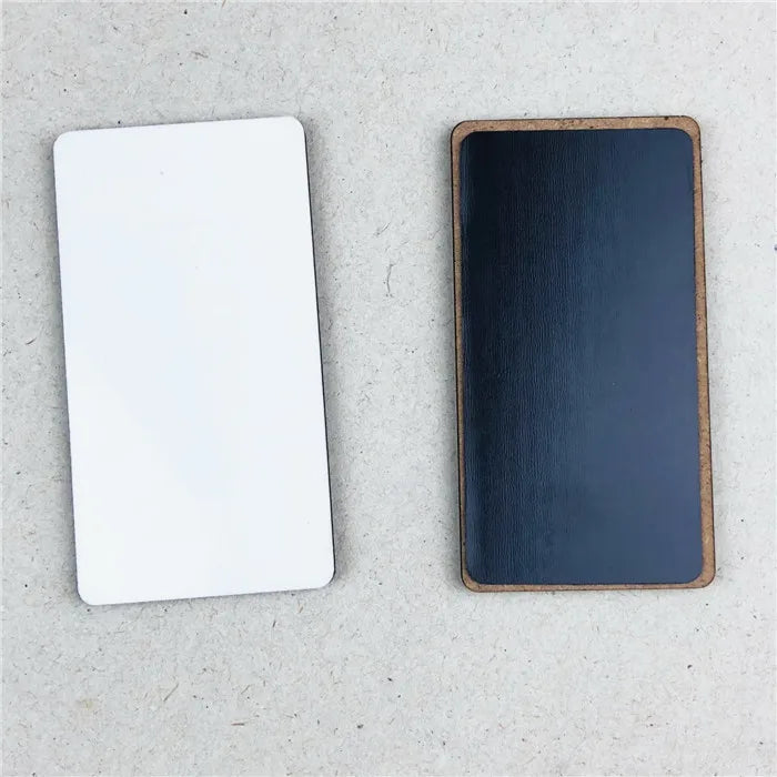 MDFSUB Eco-Friendly Magnetic Sticker Blank Wooden Glossy Rectangle 40x75mm Custom DIY MDF Fridge Magnet Sublimation Magnets