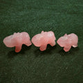 Diy Wedding Gift 38mm Wholesale Multicolor Natural Stone Rose Quartz Animal Gemstone Semi-precious Elephant Stone Crafts for Home Decoration