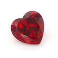 Lab Grown Heart Shape Loose Ruby 8*8mm Synthetic Lab Created Heart Cut Red Ruby