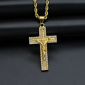 Hip Hop Jewelry Fashion Stainless Steel Iced Out Fine Cross Pendants Charms Religious Pendant for Women Mothers Day Gift Ideas