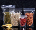 Hot Sale Transparent Self-Supporting Zip Food Grade Packaging Bag Stand up Pouch Good Bearing Capacity for Food Packaging