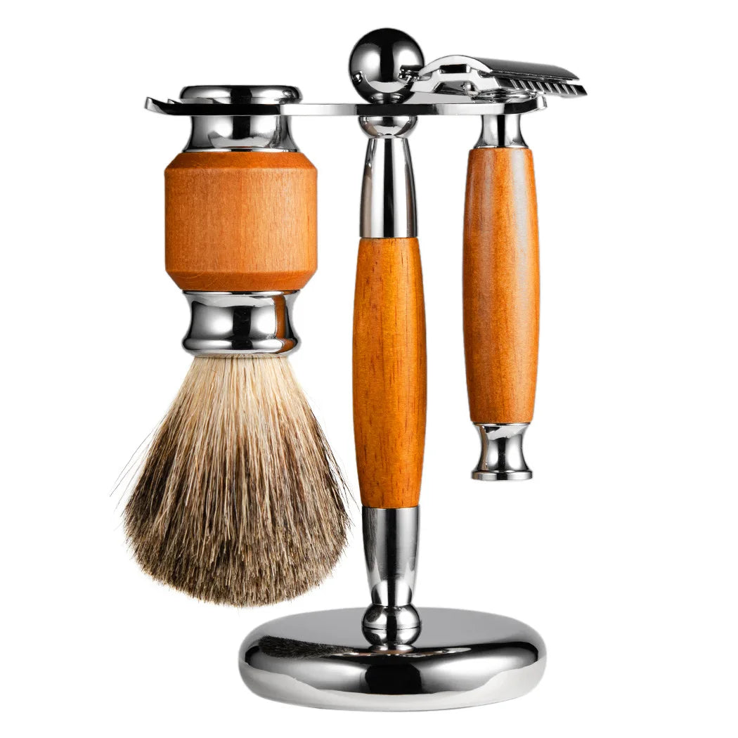 New Arrival Men Shaving Set Safety Manual Shaving Razor Beard Grooming Kit