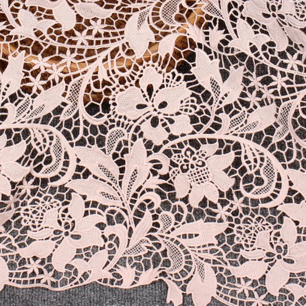 Elegant Nigerian Guipure Lace Fabric Cord French Lace Fabric for African Wedding Dresses Cord Lace Fabric