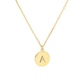 Hainon 14K Gold Plated Initial Letter Pendant Necklace for Women Gold Alphabetical Initial Necklace