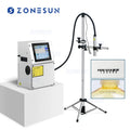 ZONESUN Glass Metal Steel Plastic PVC Carton Batch Number Logo Mark Can Date Coding Inkjet Printer Digital Code Printing Machine