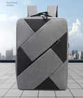 Large Capacity Three-Piece Business Computer Backpack with USB Charging Fashionable Waterproof Design for School or Leisure Use