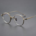 Titanium Retro Frame Eyewear Optical Fashion Eye Glass for Women Round Prescription Eyeglass Frames Spectacles