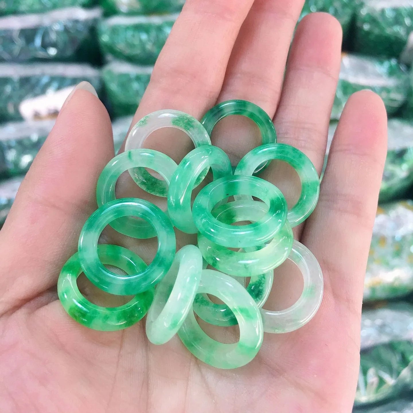 Wholesale of 2-3cm Necklace Bracelet Parts DIY Accessories and Jade Parts by Manufacturers