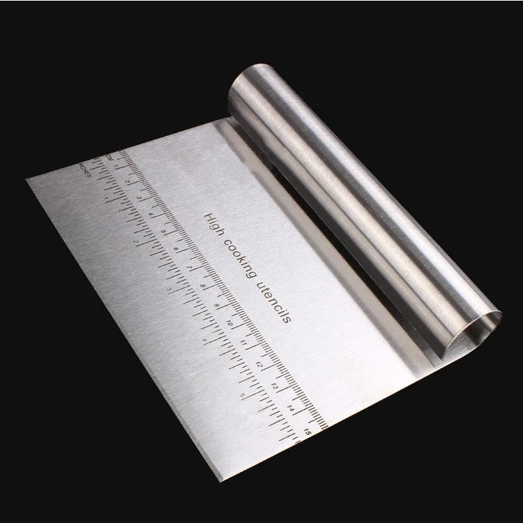 Stainless Steel Dough Scraper Metal Cake Dough Scraper Minimum Order 2pcs