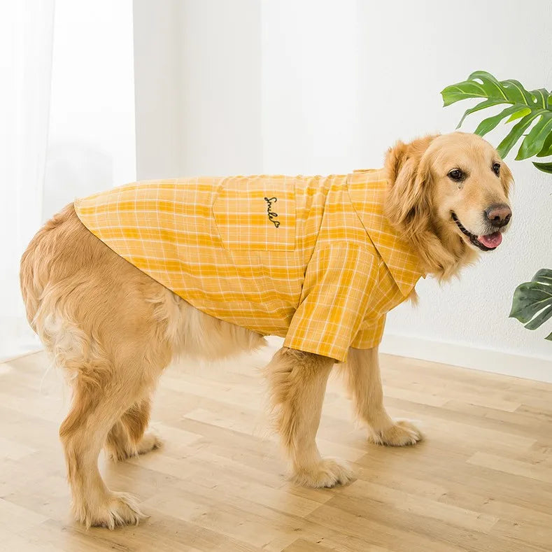 3XL~8XL Fashion Plaid Checked Pattern Lovable Newfoundland Dog Clothes