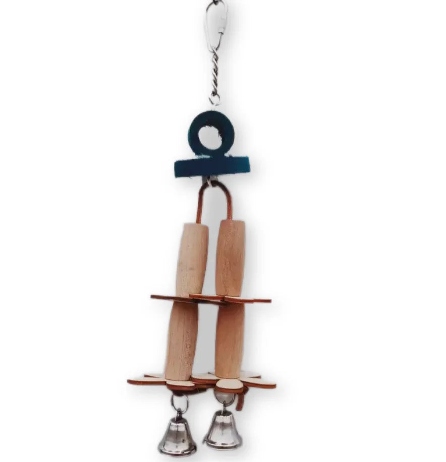 Birdie Bread Eco-Friendly Foraging Natural Parrot Toy Wood Chewable Bird Toy for Parrots