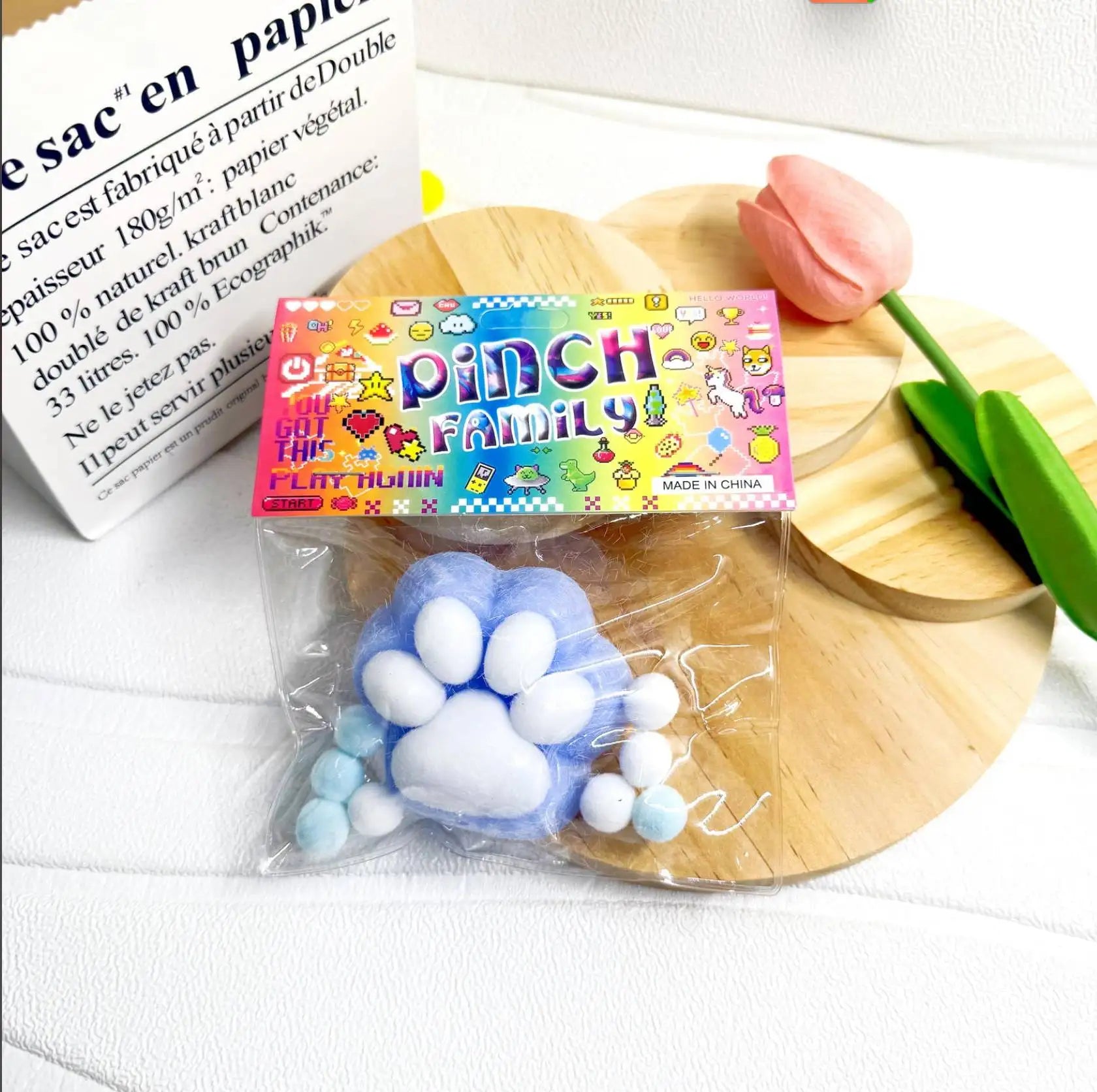 JN 2025 Newest Factory Direct Wholesale Squishy Cat Paws Squishies Sensory Fidget Toys Big Cat Paw Squishy