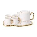 Vintage Modern Popular Bone China Imports Unique Coffee Tea Cup Sets Italy Ceramic Arabic Porcelain for Adults