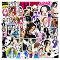 50Pcs Cute Japanese Girl Anime NANAS Graffiti Stickers for Bottle Book Decor Vinyl Fashion Women Sticker