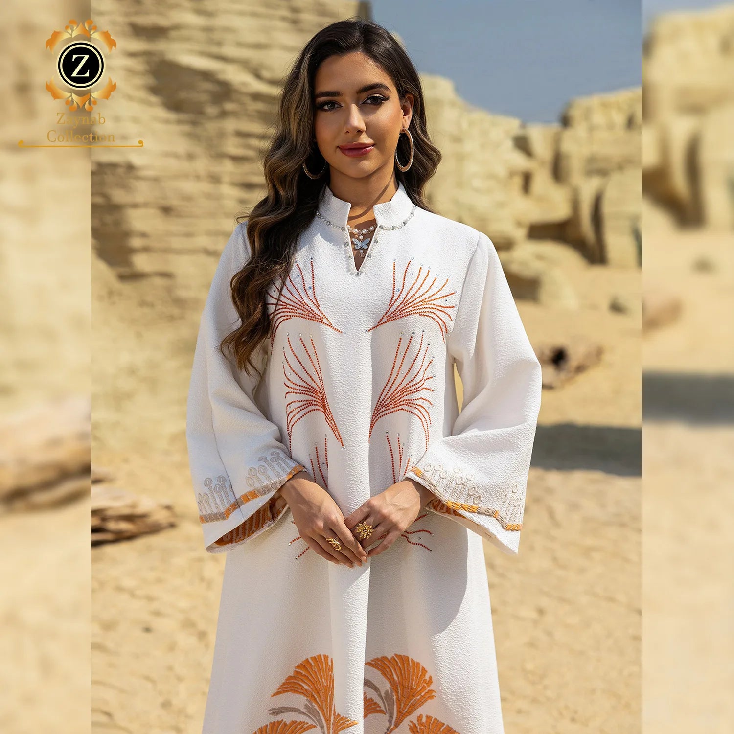Zaynab Abaya Eid New Abaya Simple Ramadan Dress Jalabiya Women Muslim Open Abaya Women Muslim Dress Jalabiya