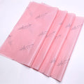 Customize 40x40cm Lovely Pink Makeup Cosmetics Printed Logo Gift Wrapping Paper Flower Packaging Tissue Paper MegaBDM