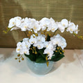 Wholesale Artificial Flower White Butterfly Orchid Latex Phalaenopsis