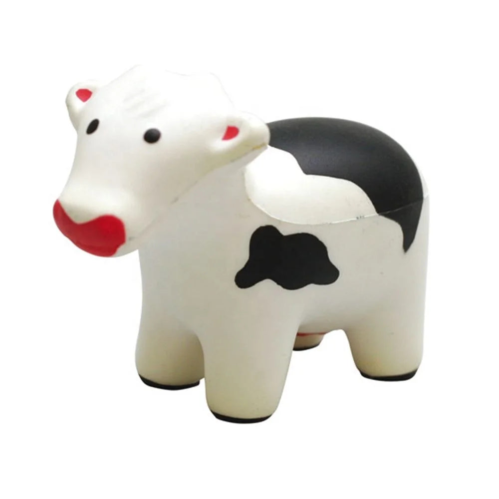 PU Foam Anti Stress COW BLACK Shaped Custom Logo Promotional Gifts SA001 Stress Relieve Ball Stress COW BLACK in Stock