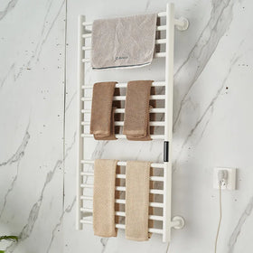 Heated Wall-Mounted Stainless Steel Towel Rack for Bathroom Warmer Rail Design Electric Rail Towel Rack