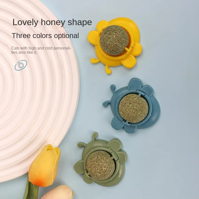 UniLink Eco-Friendly Plastic Catnip Solid Pattern Interactive Toy Ball for Cats All Festivals