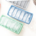 6 Grids 10 Grids Rectangular Narrow Stick Long Ice Stick Tray Reusable Thin Ice Stick Silicone Ice Cube Tray with Lid