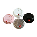 Disposable Smart Lid for Juice Drink Cups-Recyclable PET Plastic 80-98mm Sizes