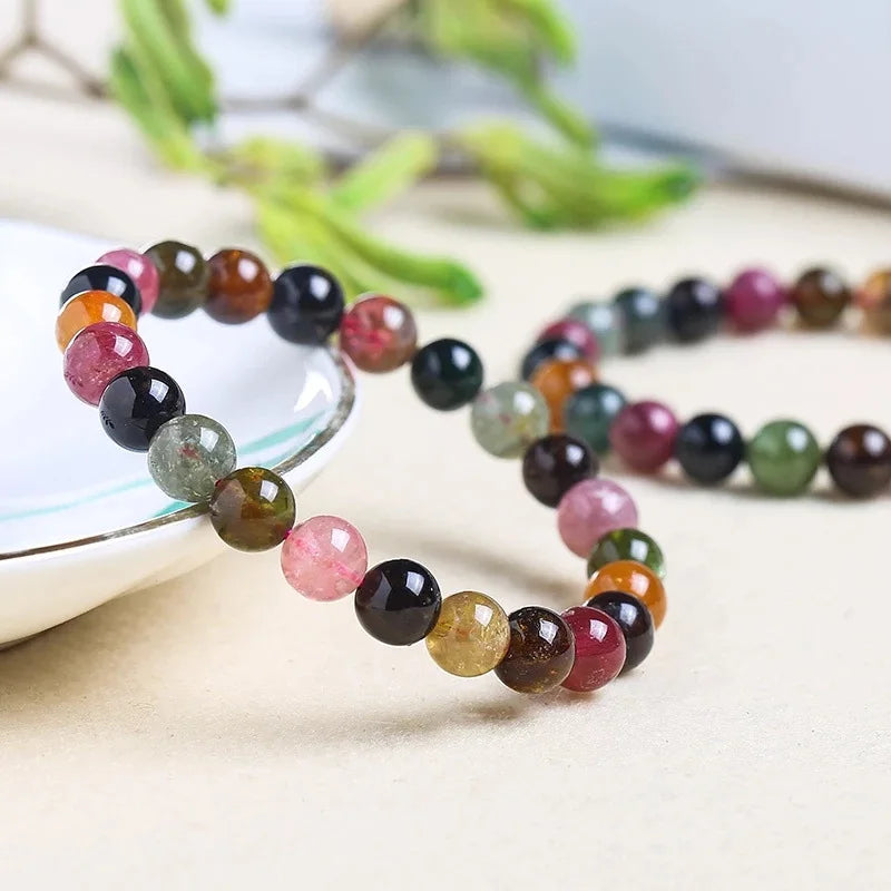 Meetyoo Colorful Natural Bead Bracelets Couples Jewelry Gift Fashion Charm Bracelets Waterproof 6MM/8MM/10MM Bead Bracelet