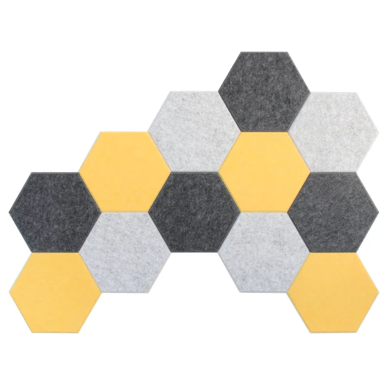 Hotsale Colorful Polyester Felt 3d Hexagon Acoustic Wall Panels