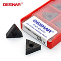 DESKAR CNC Lathe Carbide Inserts Turning Tools Machining Processed Hard Steel Good Wear Resistance TNMG160408R LF9118