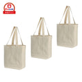 Promotion Custom logo Printed Gorcery Packaging Large Natural Organic Shopping Cotton Canvas Tote Bag