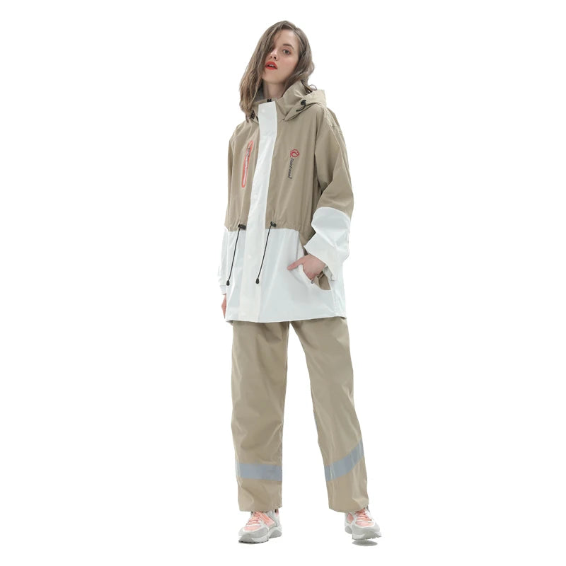 Outdoor Waterproof Pants Jacket Raincoat Women Plastic Set Stylish Men Raincoat Pink Chubasquero Mujer Rain Coat Women