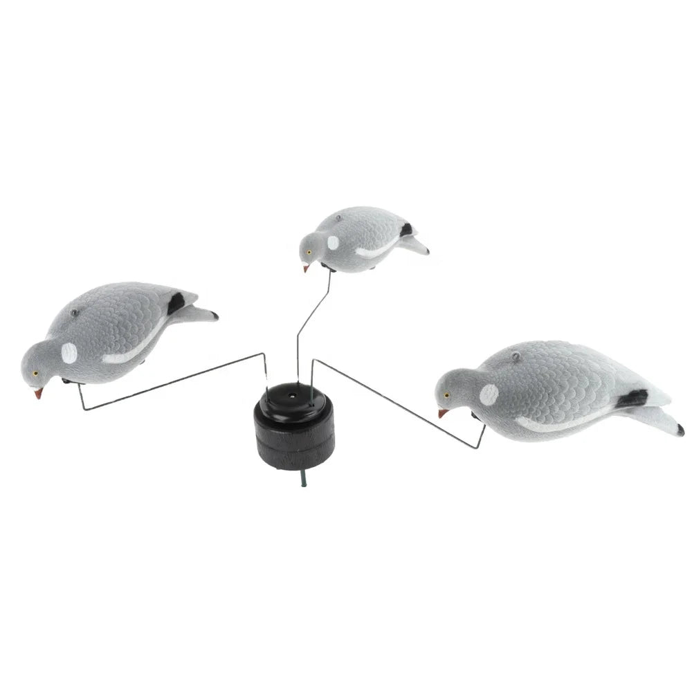 Xilei XL-202202 Triple Pigeon Rotary Machine with 3-Arm 110x55x45CM Size Includes Decoys for Hunting & Shooting