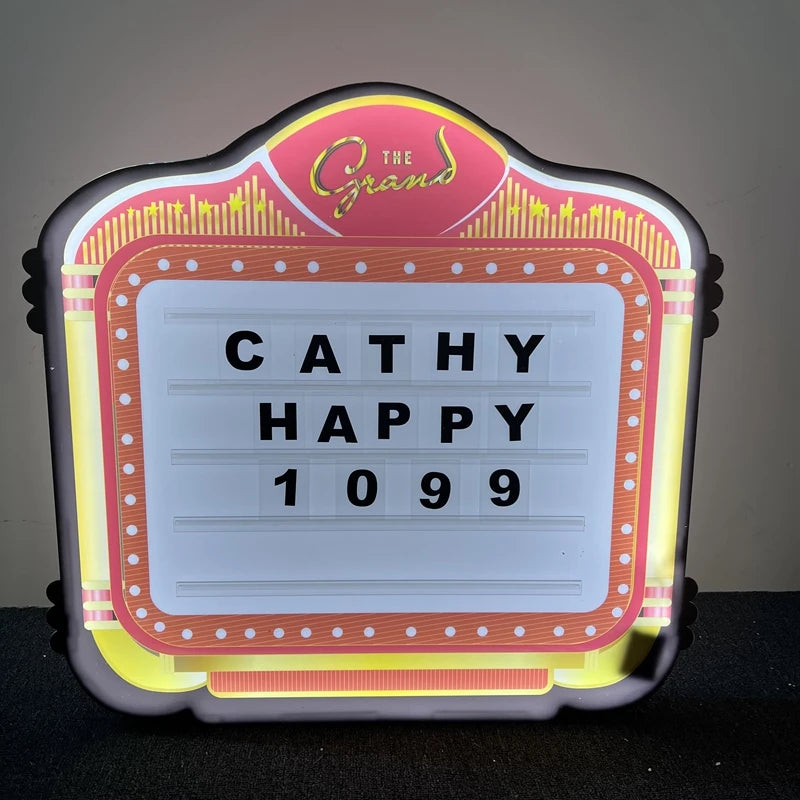 Richshining Custom App-Control Scroll Message Marquee Board Welcome VIP Neon Sign LED Digital Alert Game Display