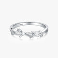 Ailmay Genuine 925 Sterling Silver Irregular Shape Stackable CZ Finger Rings Cubic Zirconia for Women Statement Jewelry Gift
