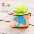 Custom Design Unique Personality Vintage Cartoon Creative Office Small Things Control Resin Succulent Plant Desktop Flower Pots
