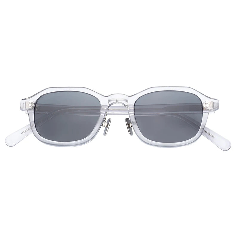 China Vintage Fashionable Clear Frames Gray Acetate Sunglasses for Women Men