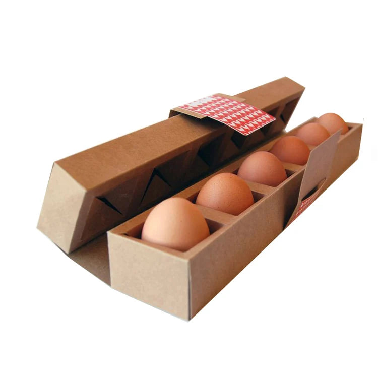 Food Grade Shockproof Egg Packaging Box Custom Logo Printable Egg Carton for Farm & Supermarket Wholesale