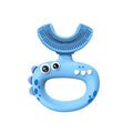 New Cartoon Dinosaur Toothbrush Soft Hair Silicone Handle Baby Baby 2-8 Years Old Supermarket Wholesale Children's Toothbrush