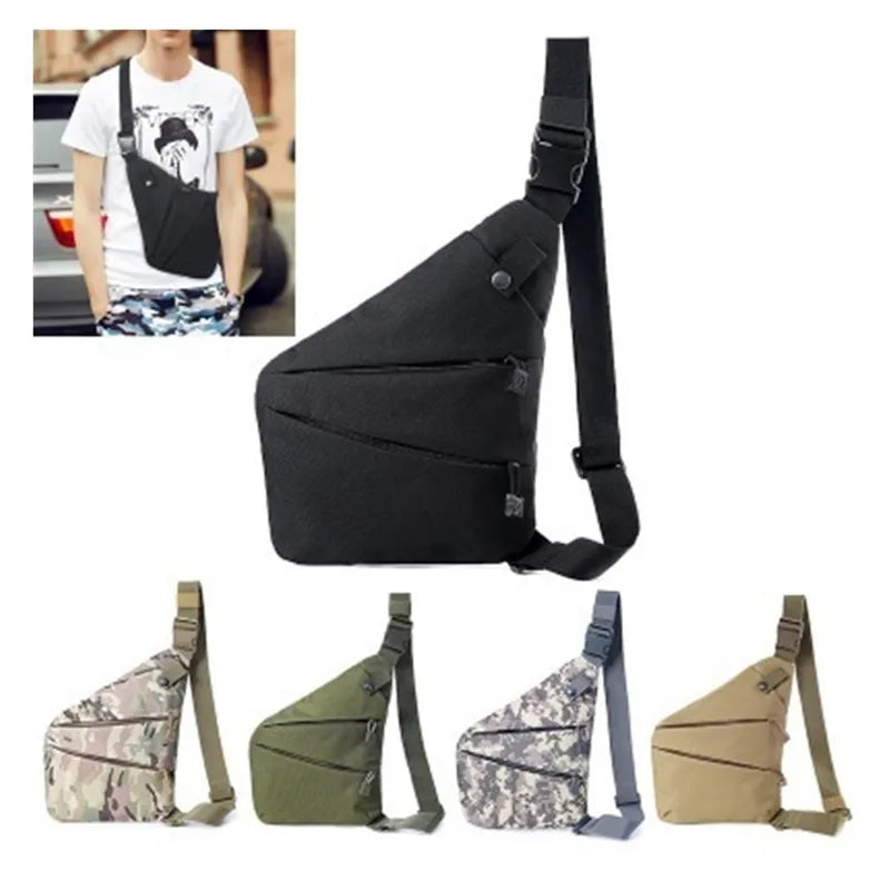 Simple Style Waterproof 30L Outdoor Nylon Chest Bags Front Pack