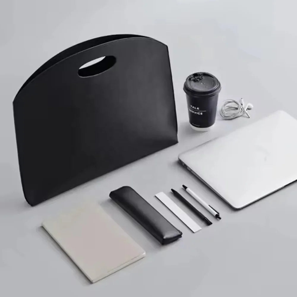 Fashion Simple Clutch Pu Leather Laptop Carry case Bag