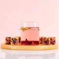 Wholesale Custom Blend 3 Flavors Handmade Honey Cubes Herbal Tea Yoni Rock Sugar Brown Sugarcane Rose Tangerine Hibiscus