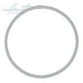 Silver 925 Original 8mm Width Brilliant Cut Diamond Test Past All D Color Moissanite Cuban Necklace for Men&Women Fine Jewelry