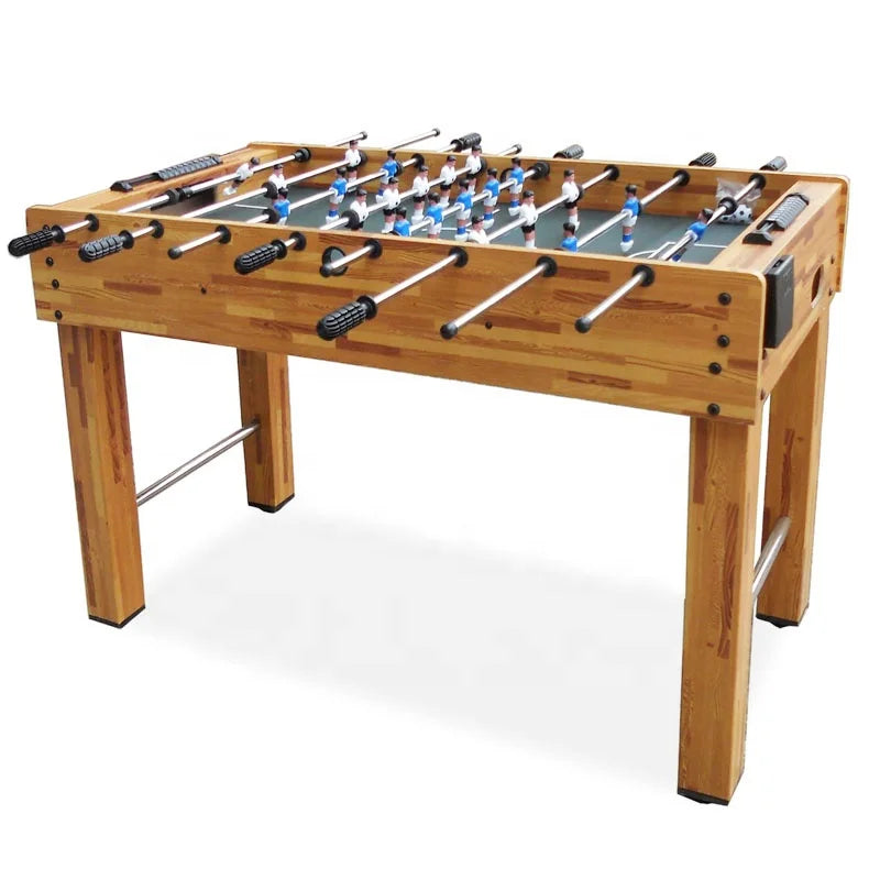 Factory Direct Sell Promotion Price Brown MDF Soccer Table 4FT Foosball Kicker with Full Accessory on Sale