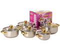 Cheap Price 10pcs Kitchen Housewares Non Stick Kitchen Soup & Stock Pots Cookware Sets Pots and Pans Sets