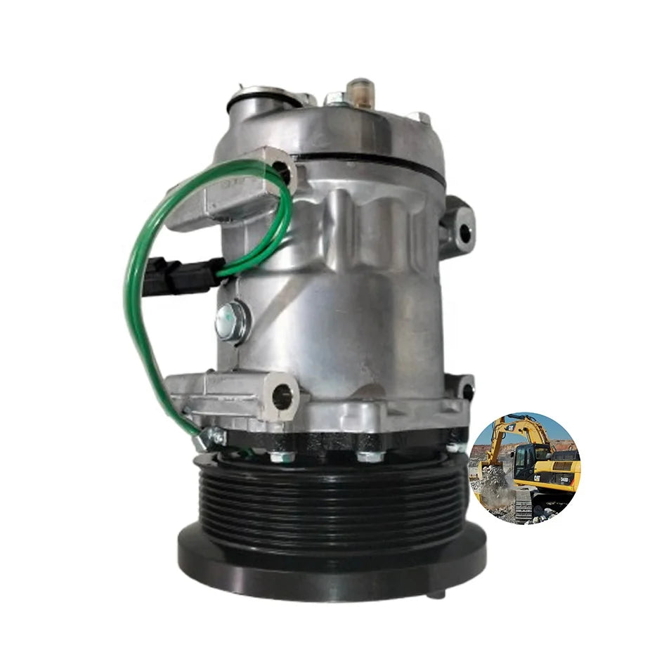 Yann's 1630872 163-0872 Air Conditioner Compressor for CAT C9 C13
