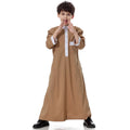 Wholesale Muslim Kids Islamic Clothing Children Boy Abaya Thobe Boys Traditional Robe Formal Prayer Party EID Shirt Caftan