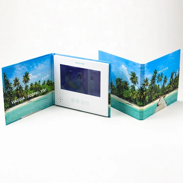 Brand New Huihong HH-2046 Business Paper Art Craft Gift Cards Greeting Professionnelle Music Book Video Brochure 10.1inch LCD