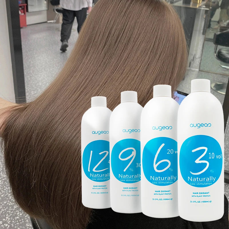 Augeas 1000ml Hair Developer Professional Salon Dye Hair Color Oxidant Cream Peroxide Ammonia Free Cream Hair Oxygen