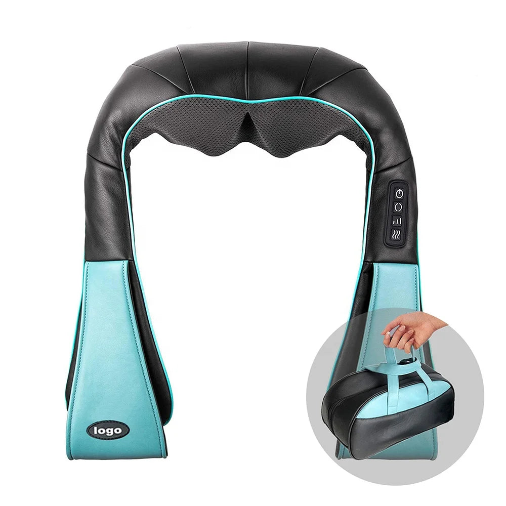 Luyao Top Selling OEM Shiatsu Neck Massager Kneading Shoulder Massage Belt With Heat for Car Home Office